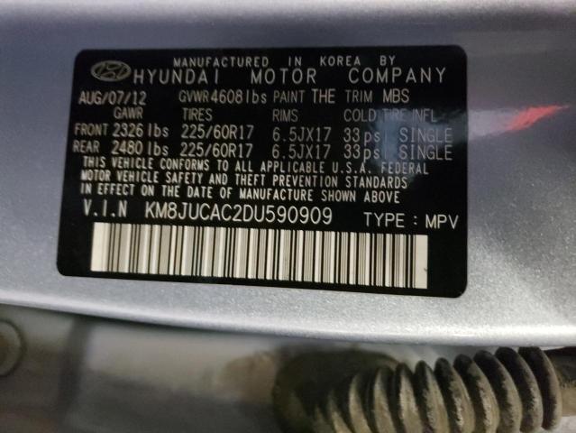 Photo 10 from auction – 2013 HYUNDAI TUCSON GLS with VIN KM8JUCAC2DU590909