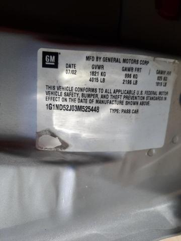 Photo 10 from auction – 2003 CHEVROLET MALIBU with VIN 1G1ND52J03M525448
