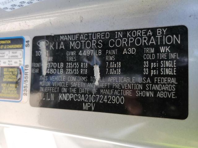 Photo 10 from auction – 2012 KIA SPORTAGE E with VIN KNDPC3A21C7242900