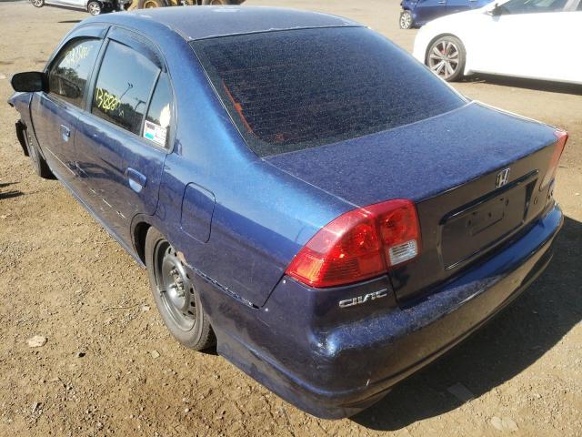 Photo 3 from auction – 2004 HONDA CIVIC LX with VIN 2HGES16594H502565