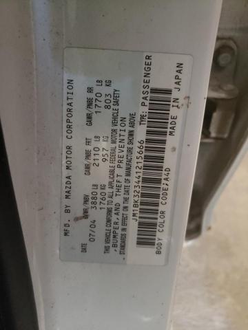 Photo 10 from auction – 2004 MAZDA 3 S with VIN JM1BK323441215666