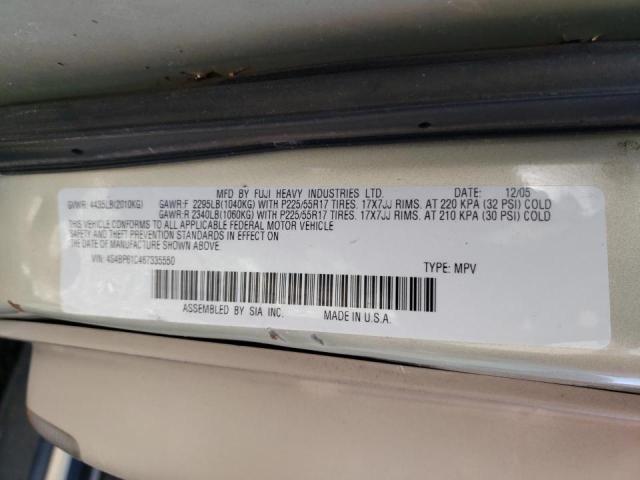 Photo 10 from auction – 2006 SUBARU LEGACY OUT with VIN 4S4BP61C467335550