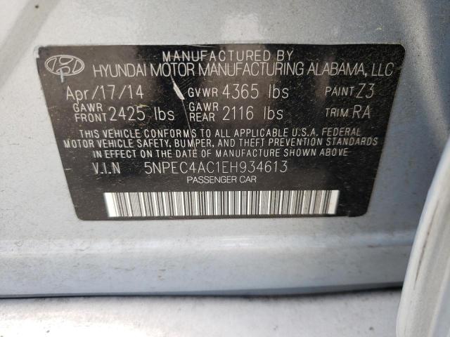 Photo 10 from auction – 2014 HYUNDAI SONATA SE with VIN 5NPEC4AC1EH934613