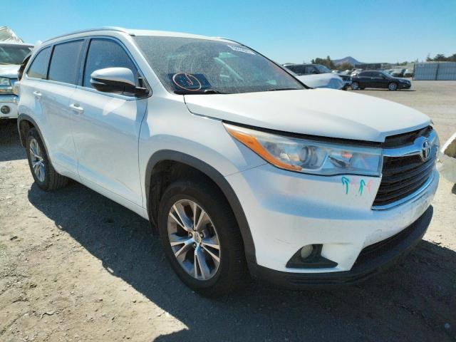 TOYOTA HIGHLANDER 2014 con VIN 5TDJKRFH7ES031332 - Foto de la subasta