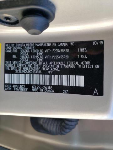 Photo 10 from auction – 2019 LEXUS RX 350 BAS with VIN 2T2BZMCA4KC193686