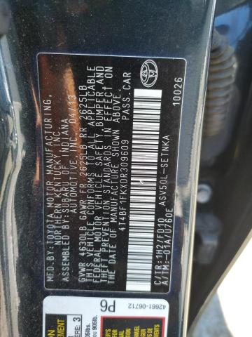 Photo 10 from auction – 2013 TOYOTA CAMRY L with VIN 4T4BF1FKXDR309609