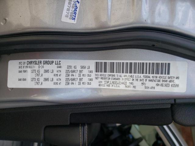 Photo 10 from auction – 2014 JEEP CHEROKEE S with VIN 1C4PJLAB3EW314422