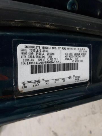 Photo 10 from auction – 1994 FORD ECONOLINE with VIN 1FDEE14N9RHB61881