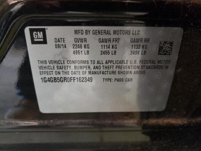 Photo 10 from auction – 2015 BUICK LACROSSE with VIN 1G4GB5GR0FF162349