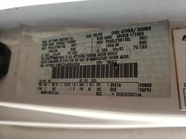 Photo 10 from auction – 2002 FORD ECONOLINE with VIN 1FTRE14W72HB84306