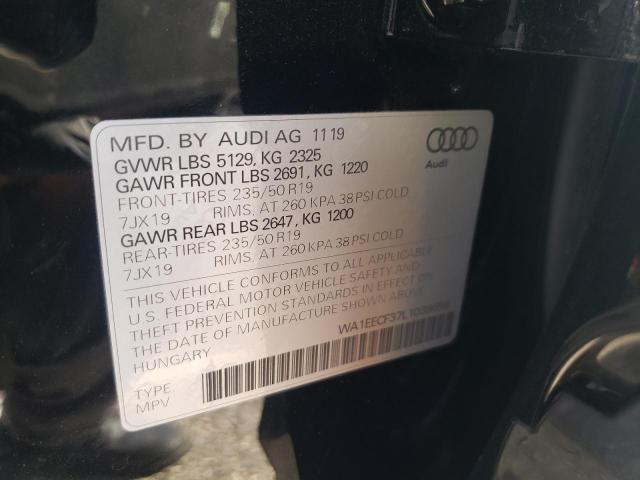Photo 10 from auction – 2020 AUDI Q3 PREMIUM with VIN WA1EECF37L1039655