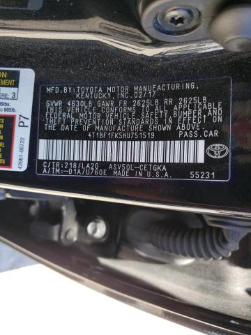Photo 10 from auction – 2017 TOYOTA CAMRY LE with VIN 4T1BF1FK5HU751519