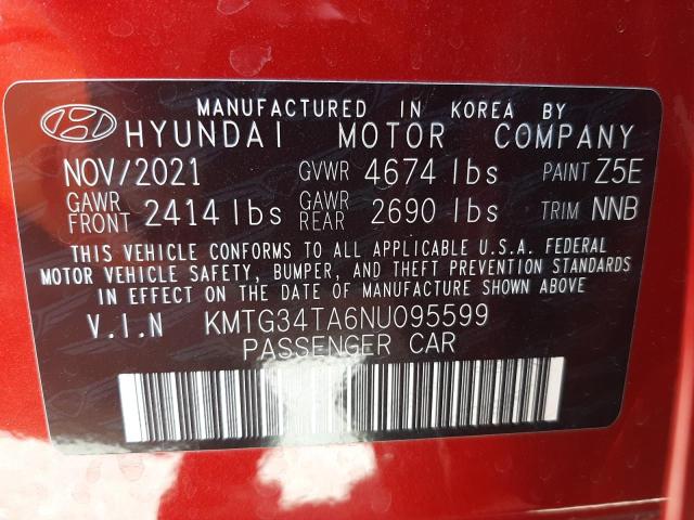 Фото 10 с аукциона – 2022 GENESIS G70 BASE с VIN KMTG34TA6NU095599