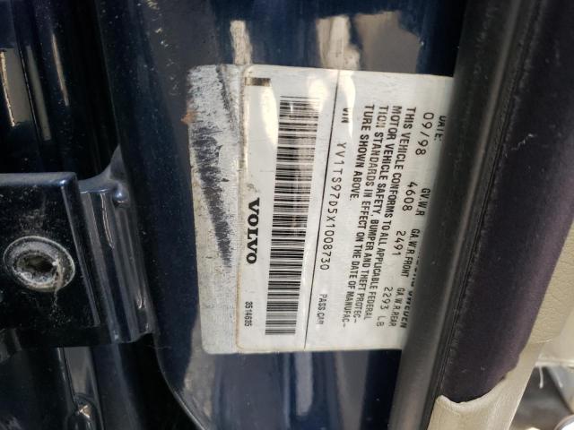Photo 10 from auction – 1999 VOLVO S80 with VIN YV1TS97D5X1008730