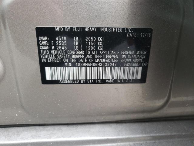 Photo 10 from auction – 2017 SUBARU LEGACY 2.5 with VIN 4S3BNAH66H3039047