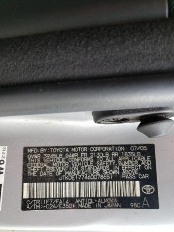 Photo 10 from auction – 2006 TOYOTA SCION TC with VIN JTKDE177460078651