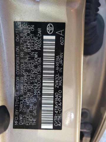 Photo 10 from auction – 2011 TOYOTA PRIUS with VIN JTDKN3DUXB1385184
