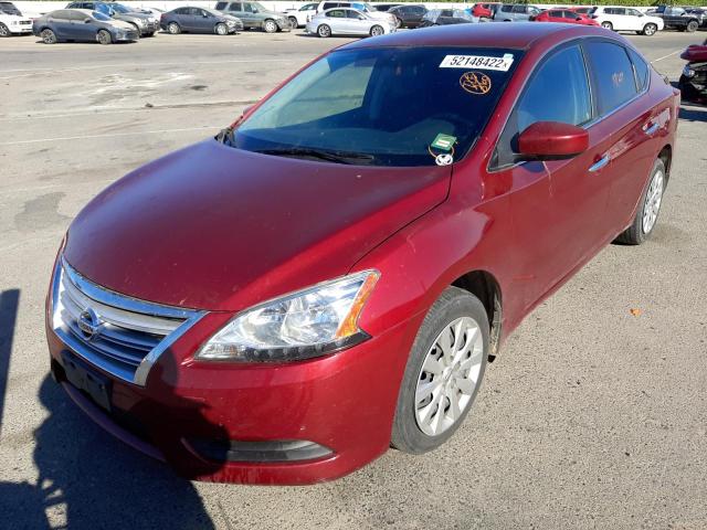 Photo 2 from auction – 2015 NISSAN SENTRA S with VIN 3N1AB7AP6FL685798
