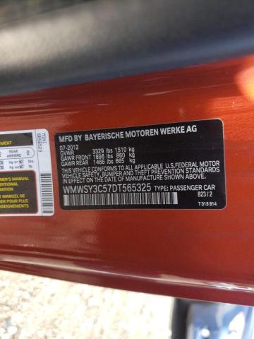 Photo 10 from auction – 2013 MINI COOPER ROA with VIN WMWSY3C57DT565325