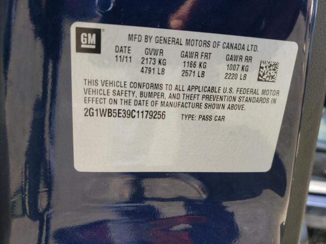 Photo 10 from auction – 2012 CHEVROLET IMPALA LT with VIN 2G1WB5E39C1179256