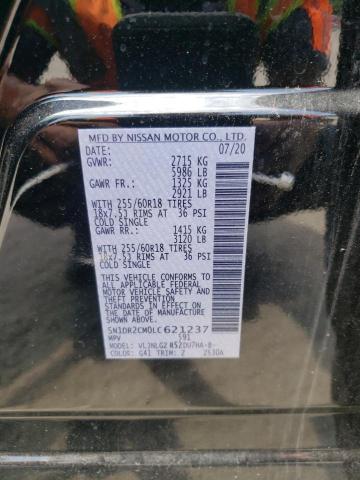 Photo 10 from auction – 2020 NISSAN PATHFINDER with VIN 5N1DR2CM0LC621237