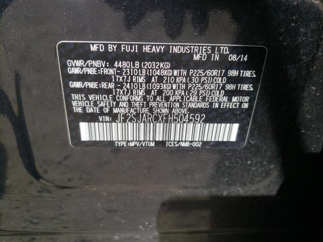 Photo 10 from auction – 2015 SUBARU FORESTER 2 with VIN JF2SJARCXFH504592