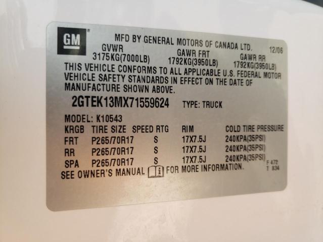 Photo 10 from auction – 2007 GMC NEW SIERRA with VIN 2GTEK13MX71559624