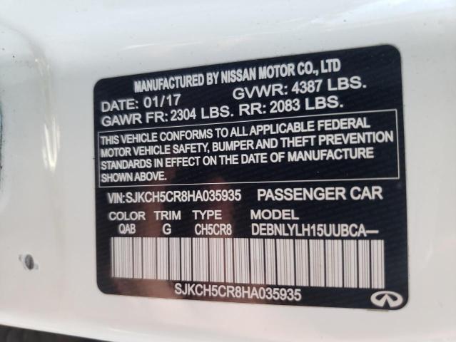 Photo 10 from auction – 2017 INFINITI QX30 BASE with VIN SJKCH5CR8HA035935