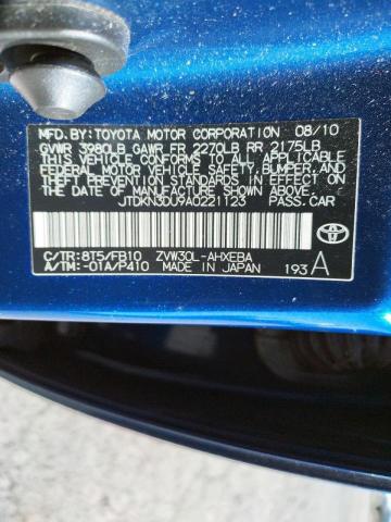 Photo 10 from auction – 2010 TOYOTA PRIUS with VIN JTDKN3DU9A0221123