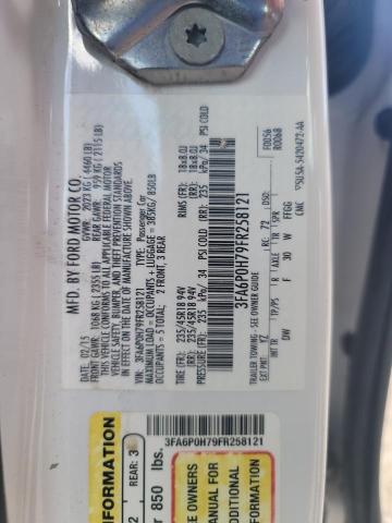 Photo 10 from auction – 2015 FORD FUSION SE with VIN 3FA6P0H79FR258121