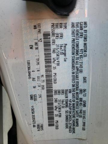 Photo 10 from auction – 2013 FORD FOCUS SE with VIN 1FADP3K26DL374023