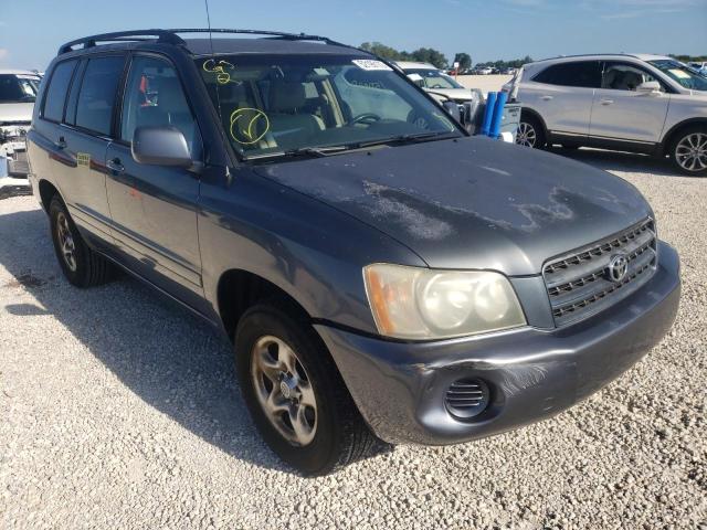 TOYOTA HIGHLANDER 2002 with VIN JTEGF21A620055826 - Photo from auction