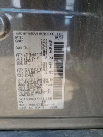 Photo 10 from auction – 2016 NISSAN ROGUE S with VIN 5N1AT2MVXGC914189