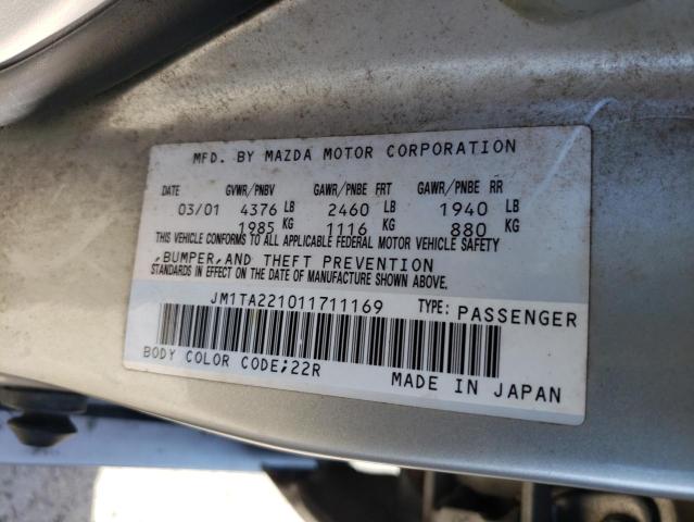 Photo 10 from auction – 2001 MAZDA MILLENIA with VIN JM1TA221011711169