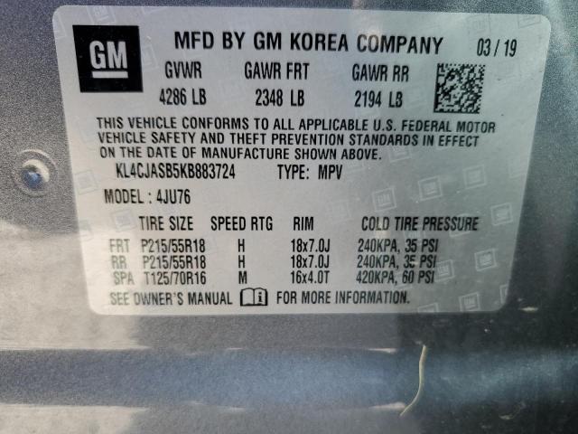 Photo 10 from auction – 2019 BUICK ENCORE PRE with VIN KL4CJASB5KB883724