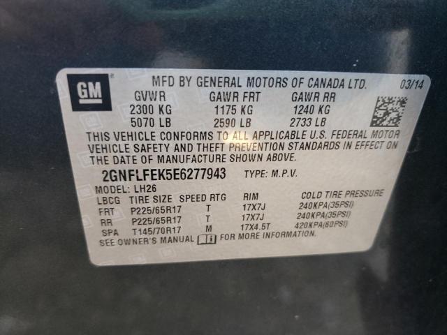 Photo 10 from auction – 2014 CHEVROLET EQUINOX LT with VIN 2GNFLFEK5E6277943