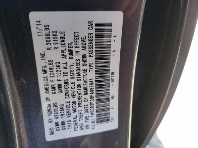 Photo 10 from auction – 2015 HONDA ACCORD LX with VIN 1HGCR2F38FA069944