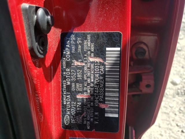 Photo 10 from auction – 2013 HYUNDAI ACCENT GLS with VIN KMHCT4AE7DU410312