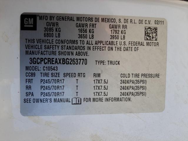 Photo 10 from auction – 2011 CHEVROLET SILVERADO with VIN 3GCPCREAXBG263770