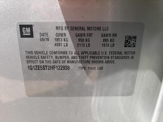 Photo 10 from auction – 2017 CHEVROLET MALIBU LT with VIN 1G1ZE5ST2HF122938