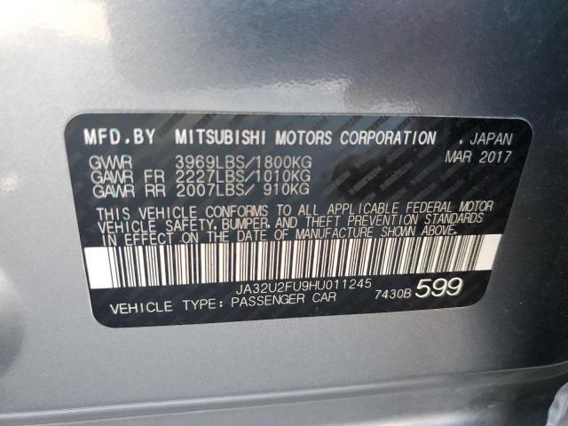 Photo 10 from auction – 2017 MITSUBISHI LANCER ES with VIN JA32U2FU9HU011245