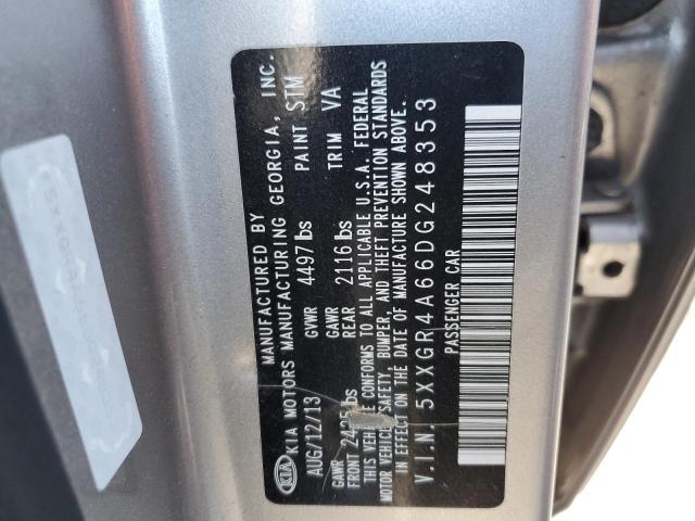 Photo 10 from auction – 2013 KIA OPTIMA SX with VIN 5XXGR4A66DG248353
