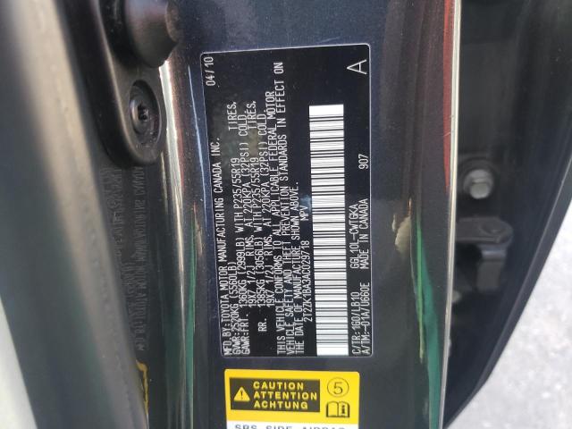 Photo 10 from auction – 2010 LEXUS RX 350 with VIN 2T2ZK1BA3AC029718