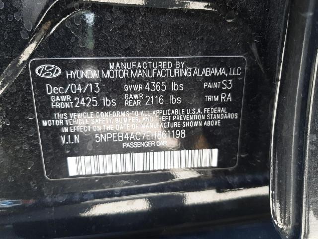 Photo 10 from auction – 2014 HYUNDAI SONATA GLS with VIN 5NPEB4AC7EH861198