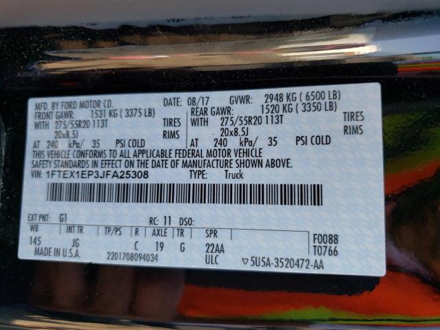 Photo 10 from auction – 2018 FORD F150 SUPER with VIN 1FTEX1EP3JFA25308