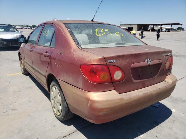 Photo 3 from auction – 2003 TOYOTA COROLLA with VIN 1NXBR32EX3Z072969