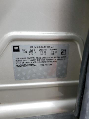 Photo 10 from auction – 2015 BUICK LACROSSE P with VIN 1G4GF5G34FF241944