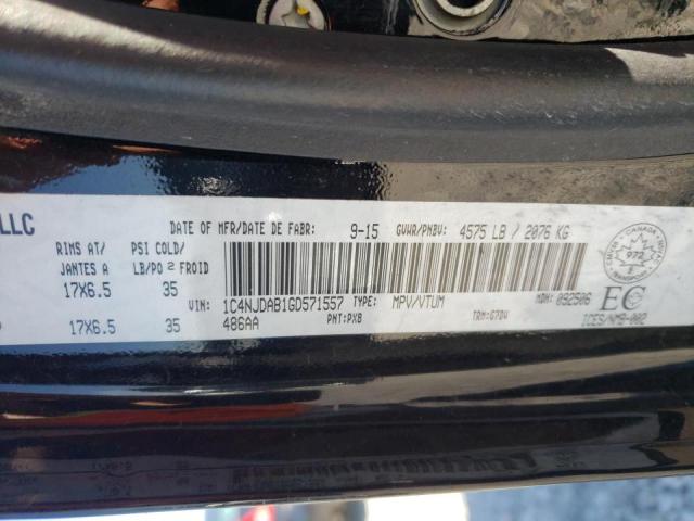Photo 10 from auction – 2016 JEEP COMPASS SP with VIN 1C4NJDAB1GD571557