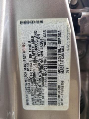 Photo 10 from auction – 2000 TOYOTA COROLLA VE with VIN 2T1BR12E4YC337947