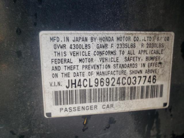 Photo 10 from auction – 2004 ACURA TSX with VIN JH4CL96924C037746
